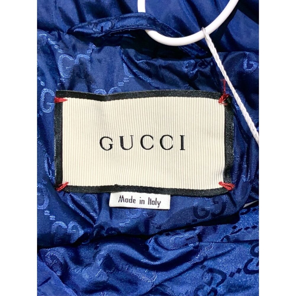 Gucci Blue Stand Collar Down Jacket - image 5